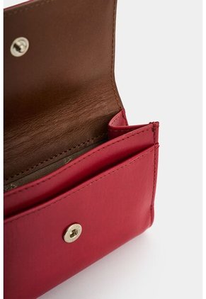 Billetera De Cuero Para Mujer Pequeña 2 Billetera De Cuero Para Mujer Pequeña 2 Rojo VÉLEZ