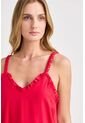 Vestido Rosas En Tejido Plano Para Mujer Detalle Trenzado Vestido Rosas En Tejido Plano Para Mujer Detalle Trenzado Rojo 08 Vélez de Vélez