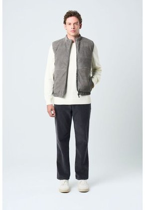 Chaleco Sika De Cuero Para Hombre Doble Faz Chaleco Sika De Cuero Para Hombre Doble Faz Gris S VÉLEZ