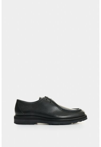Zapatos De Cordón Acacia De Cuero Para Hombre Vena Tejida Zapatos De Cordón Acacia De Cuero Para Hombre Vena Tejida Negro 46 VÉLEZ