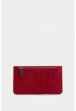Porta Tarjetas Ava De Cuero Para Mujer Detalle Jacquard Porta Tarjetas Ava De Cuero Para Mujer Detalle Jacquard Rojo VÉLEZ