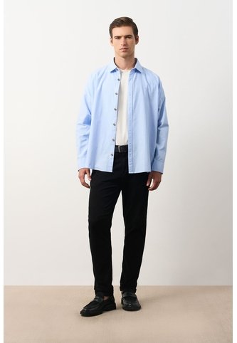Camisa Para Hombre Ruibarbo Camisa Para Hombre Ruibarbo Azul Claro L VÉLEZ Vélez