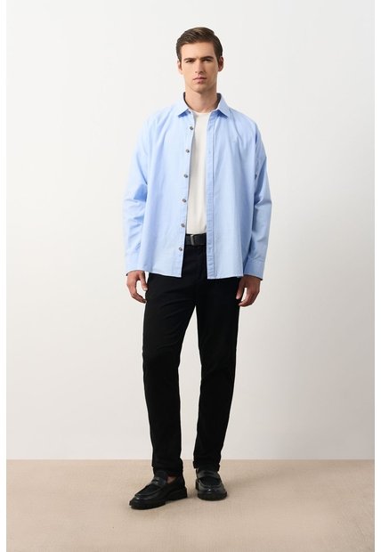 Camisa Para Hombre Ruibarbo Camisa Para Hombre Ruibarbo Azul Claro L VÉLEZ