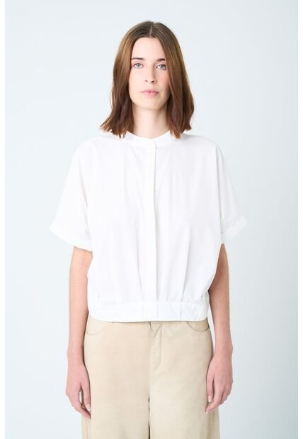 Camisa Topacio Para Mujer Cuello Nerú Camisa Topacio Para Mujer Cuello Nerú Blanco M VÉLEZ
