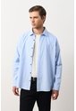 Camisa Para Hombre Ruibarbo Camisa Para Hombre Ruibarbo Azul Claro L VÉLEZ de Vélez