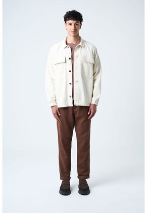Sobrecamisa Modica Para Hombre Oversized Sobrecamisa Modica Para Hombre Oversized Crema XXL VÉLEZ
