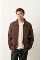 Chaqueta De Tela Y Cuero Para Hombre Hazel Chaqueta De Tela Y Cuero Para Hombre Hazel Cafe XXL VÉLEZ de Vélez