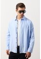 Camisa Para Hombre Ruibarbo Camisa Para Hombre Ruibarbo Azul Claro L VÉLEZ de Vélez