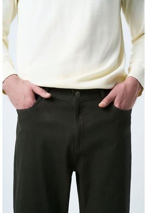 Jean Ler De Algodón Y Cuero Para Hombre Acabado Vintage Jean Ler De Algodón Y Cuero Para Hombre Acabado Vintage Verde Oliva 30 VÉLEZ