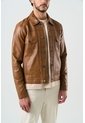 Chaqueta Trucker Paraná De Cuero Para Hombre Corte Clásico Chaqueta Trucker Paraná De Cuero Para Hombre Corte Clásico Miel M VÉLEZ de Vélez