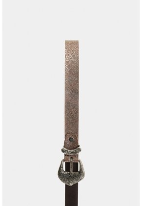 Cinturón Unifaz De Cuero Grabado Para Mujer Nácar Cinturón Unifaz De Cuero Grabado Para Mujer Nácar Plata L VÉLEZ