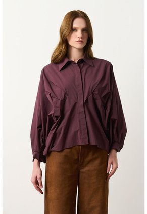 Camisa Tipo Globo Para Mujer Bila Camisa Tipo Globo Para Mujer Bila Vinotinto S VÉLEZ