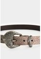 Cinturón Unifaz De Cuero Grabado Para Mujer Nácar Cinturón Unifaz De Cuero Grabado Para Mujer Nácar Plata L VÉLEZ de Vélez