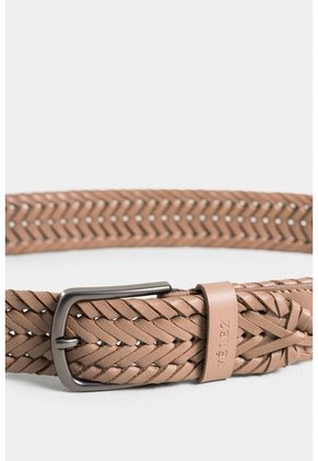 Cinturón Unifaz Petunia De Cuero Para Hombre Tejido Trenzado Cinturón Unifaz Petunia De Cuero Para Hombre Tejido Trenzado Miel 44 VÉLEZ