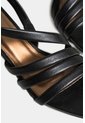 Sandalia Tacón Gobi De Cuero Liso Para Mujer Straps Sandalia Tacón Gobi De Cuero Liso Para Mujer Straps Negro 36 VÉLEZ de Vélez
