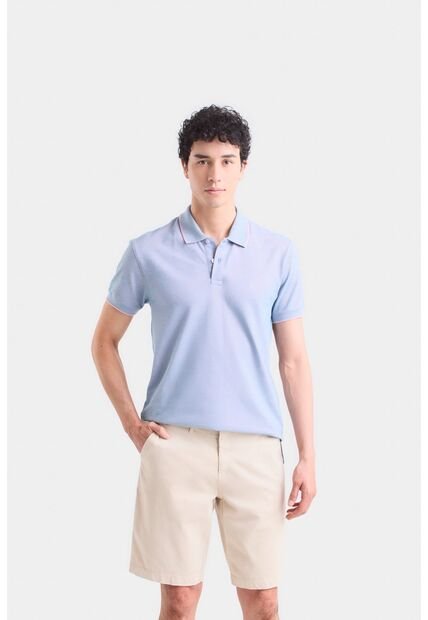 Polo Rhin De Algodón Para Hombre Base Texturizada Polo Rhin De Algodón Para Hombre Base Texturizada Lila XL VÉLEZ