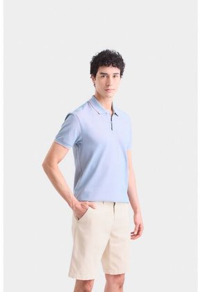 Polo Rhin De Algodón Para Hombre Base Texturizada Polo Rhin De Algodón Para Hombre Base Texturizada Lila XL VÉLEZ