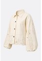 Chaqueta En Dril Para Mujer Runas Chaqueta En Dril Para Mujer Runas Crema M VÉLEZ de Vélez