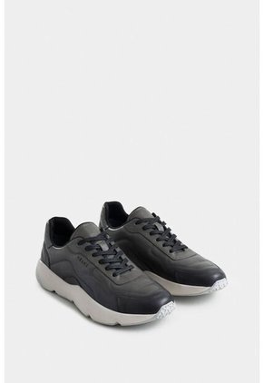 Tenis Luster 2 De Cuero Para Hombre Puntera Almendrada Tenis Luster 2 De Cuero Para Hombre Puntera Almendrada Gris 44 Vélez