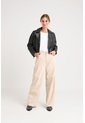 Chaqueta Claire Tejida De Cuero Para Mujer Silueta Biker Chaqueta Claire Tejida De Cuero Para Mujer Silueta Biker Negro XXL VÉLEZ de Vélez