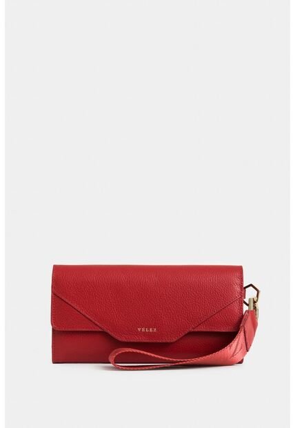 Billetera Porta Chequera Damasco De Cuero Para Mujer Cargadera Removible Billetera Porta Chequera Damasco De Cuero Para Mujer Cargadera Removible Rojo Vélez