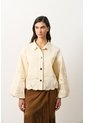 Chaqueta En Dril Para Mujer Runas Chaqueta En Dril Para Mujer Runas Crema M VÉLEZ de Vélez