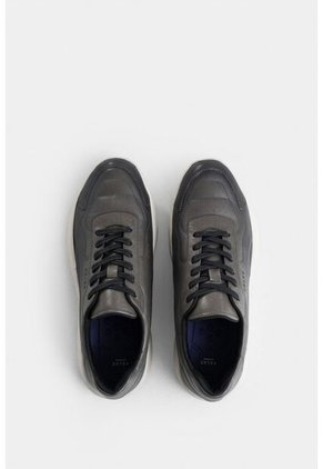 Tenis Luster 2 De Cuero Para Hombre Puntera Almendrada Tenis Luster 2 De Cuero Para Hombre Puntera Almendrada Gris 44 Vélez