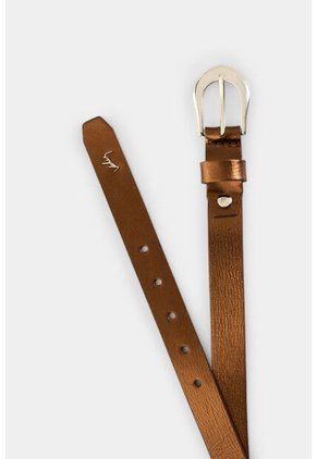 Cinturón Unifaz De Cuero Folia Para Mujer Dunas Cinturón Unifaz De Cuero Folia Para Mujer Dunas Bronce XL VÉLEZ