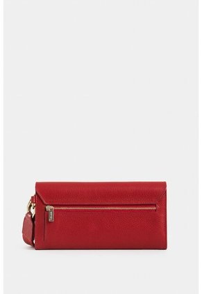 Billetera Porta Chequera Damasco De Cuero Para Mujer Cargadera Removible Billetera Porta Chequera Damasco De Cuero Para Mujer Cargadera Removible Rojo Vélez