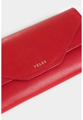 Billetera Porta Chequera Damasco De Cuero Para Mujer Cargadera Removible Billetera Porta Chequera Damasco De Cuero Para Mujer Cargadera Removible Rojo Vélez