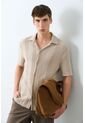 Camisa Manga Corta Resort Para Hombre Oroa Camisa Manga Corta Resort Para Hombre Oroa Crema XL VÉLEZ de Vélez