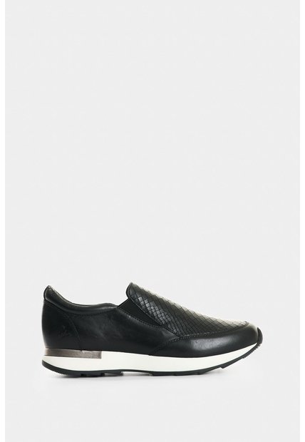 Mocasines De Cuero Grabado Para Mujer Zippa 2 Mocasines De Cuero Grabado Para Mujer Zippa 2 Negro 39 VÉLEZ