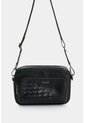 Bandolera De Cuero Con Detalle Tejido Para Hombre Kansas 2.0 Bandolera De Cuero Con Detalle Tejido Para Hombre Kansas 2.0 Negro VÉLEZ de Vélez