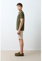 Polo Para Hombre Semi Fit Detalle Jacquard Polo Para Hombre Semi Fit Detalle Jacquard Verde Oliva M VÉLEZ de Vélez