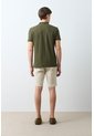 Polo Para Hombre Semi Fit Detalle Jacquard Polo Para Hombre Semi Fit Detalle Jacquard Verde Oliva M VÉLEZ de Vélez