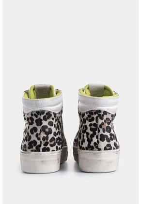 Tenis Alba De Cuero Para Mujer Animal Print Tenis Alba De Cuero Para Mujer Animal Print Blanco 36 VÉLEZ