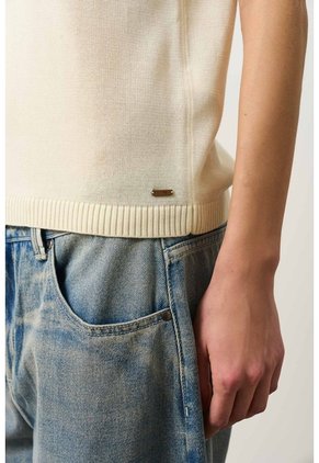 Top Tejido Amaru Para Mujer Top Tejido Amaru Para Mujer Crema M VÉLEZ