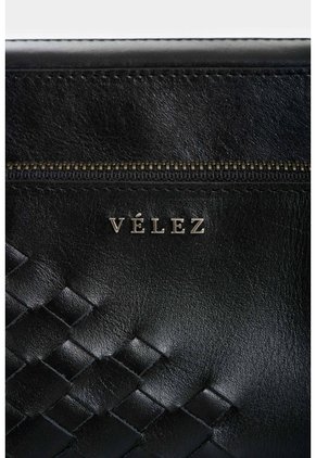 Bandolera De Cuero Con Detalle Tejido Para Hombre Kansas 2.0 Bandolera De Cuero Con Detalle Tejido Para Hombre Kansas 2.0 Negro VÉLEZ