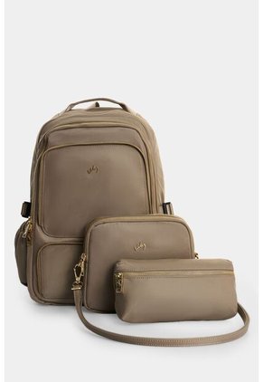Morral Tamar En Lona Para Mujer Multifuncional Morral Tamar En Lona Para Mujer Multifuncional Gris VÉLEZ