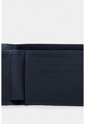Billetera Ravello De Cuero Para Hombre Grabado Billetera Ravello De Cuero Para Hombre Grabado Azul Oscuro VÉLEZ
