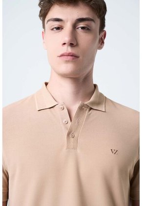 Polo Para Hombre Semi Fit Detalle Jacquard Polo Para Hombre Semi Fit Detalle Jacquard Arena XS VÉLEZ