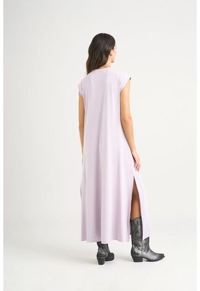 Vestido Midi Iris En Tejido De Punto Para Mujer Efecto Drapeado Vestido Midi Iris En Tejido De Punto Para Mujer Efecto Drapeado Lila 12 Vélez