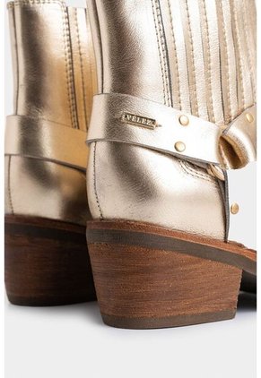 Botines Texanos De Cuero Folia Para Mujer Dima Cuadrada Botines Texanos De Cuero Folia Para Mujer Dima Cuadrada Dorado 40 VÉLEZ