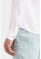 Camisa Manga Larga En Lino Para Hombre Silueta Semi Ajustada Camisa Manga Larga En Lino Para Hombre Silueta Semi Ajustada Blanco XL VÉLEZ de Vélez