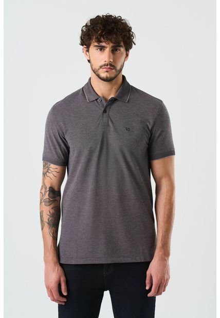 Polo Poniente En Pique De Algodón Para Hombre Semifitted Polo Poniente En Pique De Algodón Para Hombre Semifitted Negro XXL Vélez
