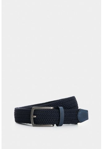 Cinturón Trenzado De Cuero Para Hombre Tyvi 2.0 Cinturón Trenzado De Cuero Para Hombre Tyvi 2.0 Azul Oscuro 34 VÉLEZ Vélez