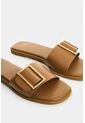Sandalia Plana De Cuero Para Mujer Gem Sandalia Plana De Cuero Para Mujer Gem Miel 38 VÉLEZ de Vélez