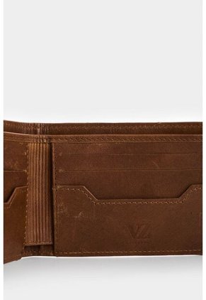 Billetera Alden De Cuero Para Hombre Monogram Billetera Alden De Cuero Para Hombre Monogram Miel VÉLEZ