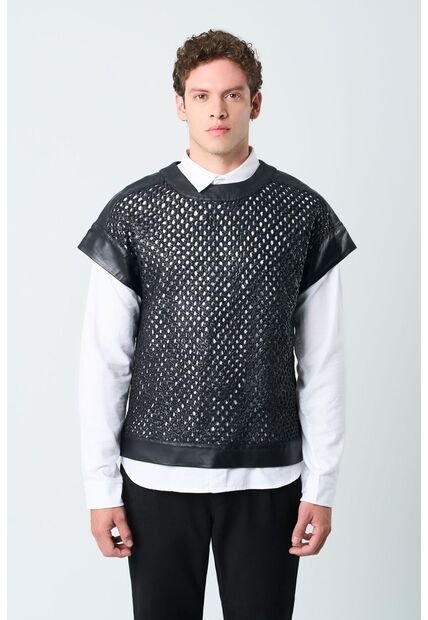 Camisilla Orion De Cuero Para Hombre Tejida Camisilla Orion De Cuero Para Hombre Tejida Negro XXL VÉLEZ
