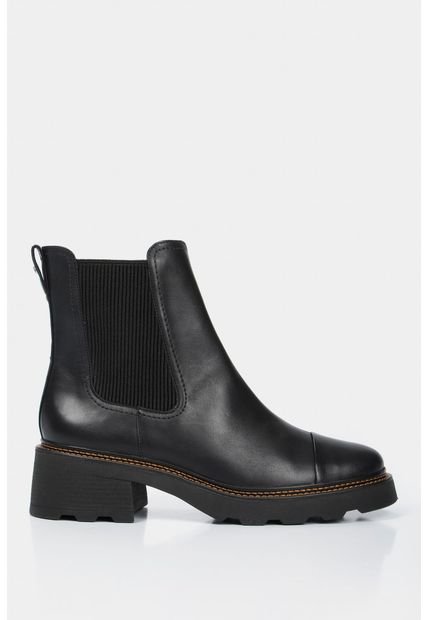 Botines Tacón Chelsea De Cuero Para Mujer Suela Tractorada - Compra Ahora |  Dafiti Colombia